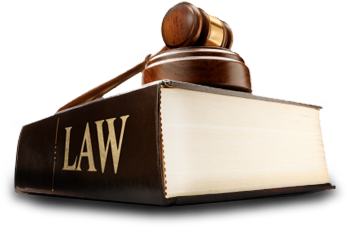 image of hammer and gavel on top of a law book